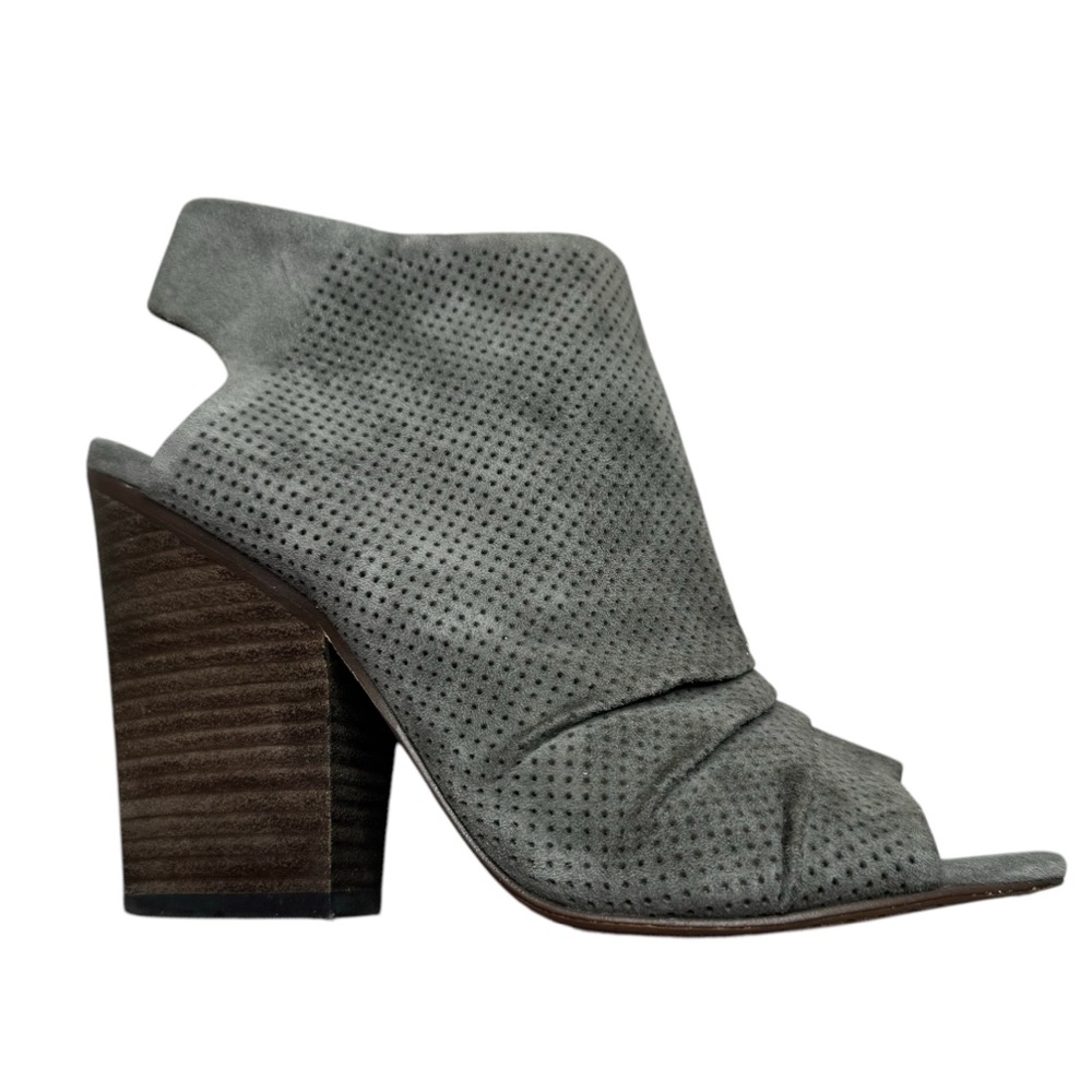 Vince Camuto VC-KENTV Gray Suede Booties Leather Upper Size:7M
